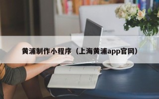 阜宁黄浦制作小程序（上海黄浦app官网）